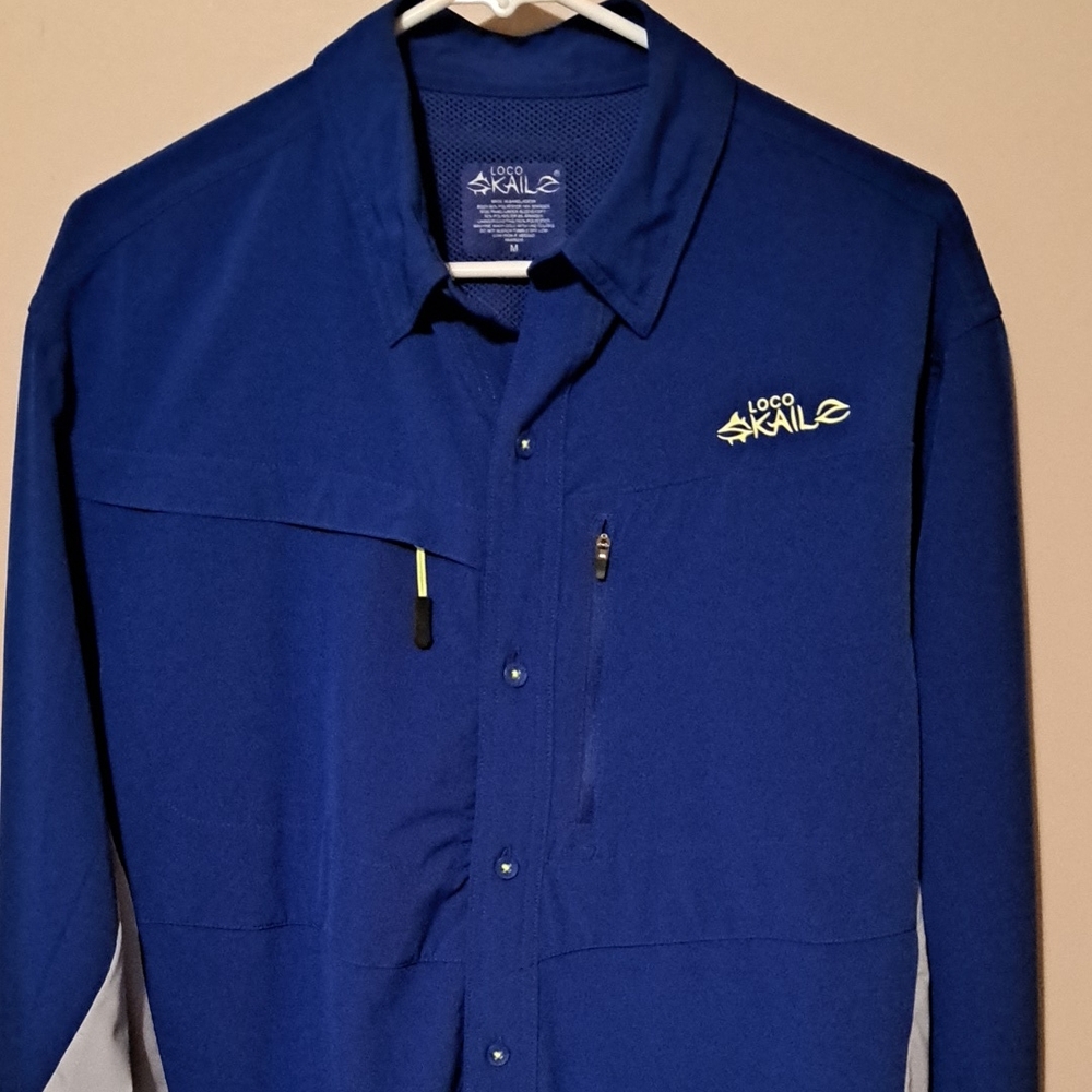 Loco Skailz Blue Shirt.  Size Med.